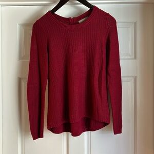 Banana Republic Boyfriend Cranberry Red Sweater Fall 2014